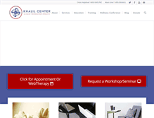 Tablet Screenshot of khalilcenter.com